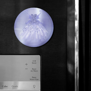 Fairy Wing Lavender Gown   Lila Iridescent Sheen Magnet