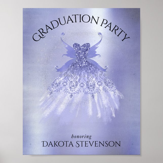 Fairy Wing Lavender Gown | Lila Iridescent Sheen Poster (Vorne)