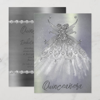 Fairy Wing Silver Gown | Platinfolien Imitate Shee Einladung