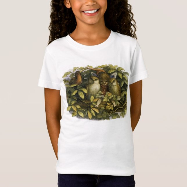 Fairy with Owls - Kids Shirt (Vorderseite)