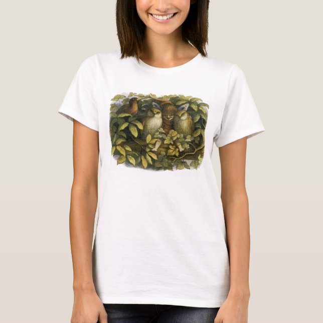 Fairy with Owls - Women's Shirt (Vorderseite)