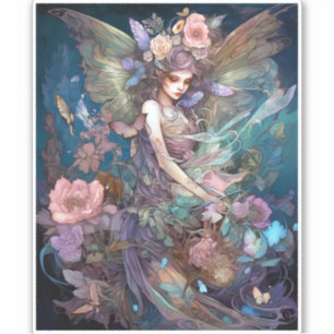 Fairy Woman Fantasy Art Aufkleber