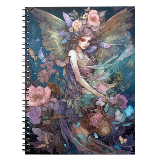 Fairy Woman Fantasy Art Notizblock (Vorderseite)