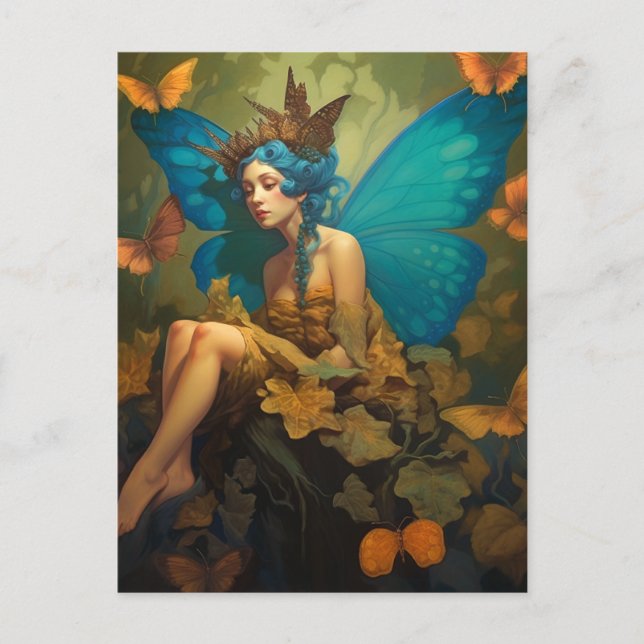 Fairy Woman Fantasy Art Postkarte (Vorderseite)