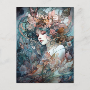 Fairy Woman Surreal Fantasy Art Postkarte