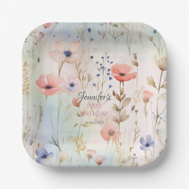 Fairy Wonderful Party Paper Plate Pappteller (Vorderseite)