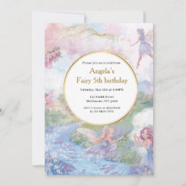 Fairy Wonderland Birthday Girls Einladung