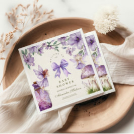 Fairy Woodland Girl Baby Dusche Serviette