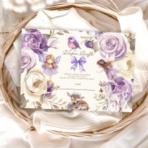 Fairy Woodland Girl Baby Shower Diapper Raffle