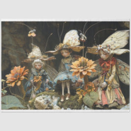 Fairy Woodland Little Creatures Decoupage Seidenpapier