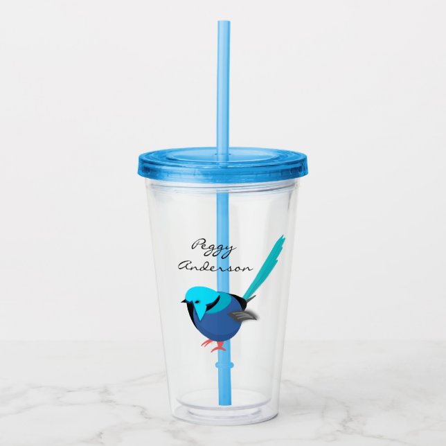 Fairy Wren Acryltrinkbecher (Vorderseite)