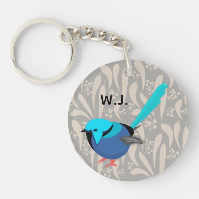 Fairy Wren Schlüsselanhänger (Vorderseite)