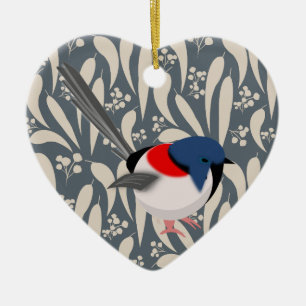 Fairy Wrens Keramik Ornament