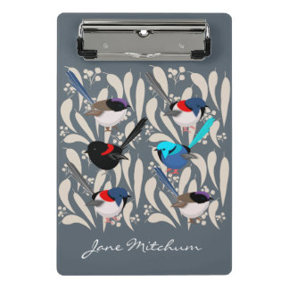 Fairy Wrens Mini Klemmbrett