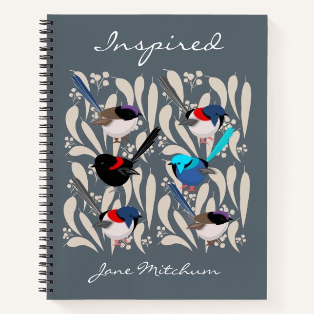 Fairy Wrens Notizbuch (Vorderseite)