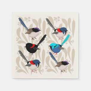 Fairy Wrens Serviette