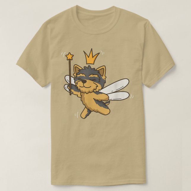 Fairy Yorkshire Terrier Dog Mystical Pet Fairy Lov T-Shirt (Design vorne)