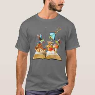 Fairycore Aesthetic Goblincore Fairy Frogs Butterf T-Shirt