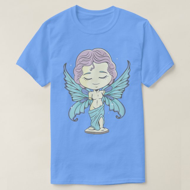 Fairycore Ästhetik Chibi Fairy Venus De Milo Stat T-Shirt (Design vorne)