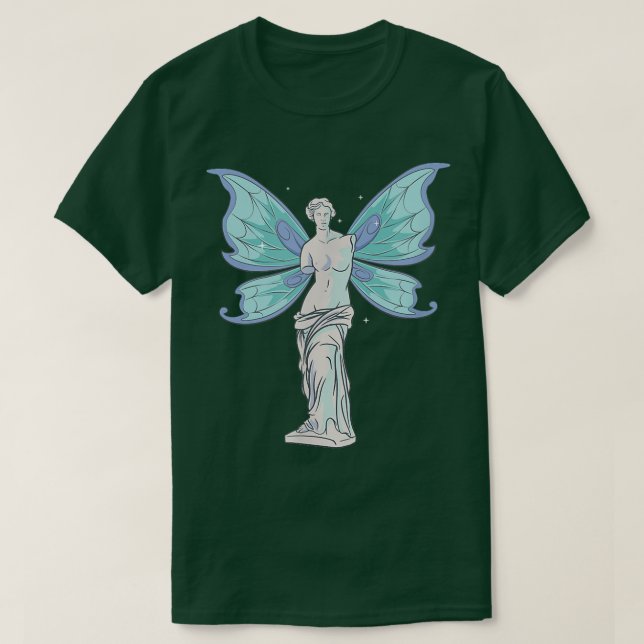 Fairycore Ästhetik Fairy Venus De Milo Statue Fee T-Shirt (Design vorne)