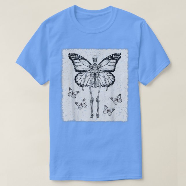 Fairycore Ästhetik Goth Funny Gothic Skeleton Fai T-Shirt (Design vorne)
