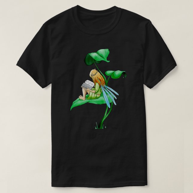 Fairycore Ästhetische Cotattecore Fairy Book T-Shirt (Design vorne)