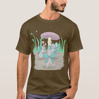 Fairycore Ästhetische Faible Dancing Rats und ein  T-Shirt