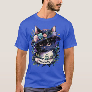Fairycore Cat Gifts Girls Womens Meowlady Cat T-Shirt