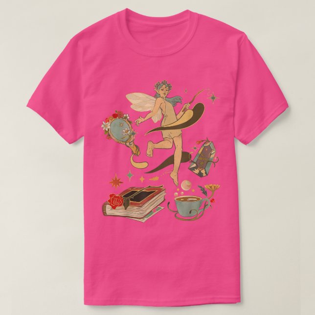 Fairycore Crystal Fairy Grunge Magic Witchy Things T-Shirt (Design vorne)