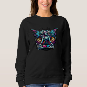 Fairycore DJ Darkwave Cloud Goth Fairy Outfit T Sweatshirt
