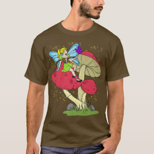 Fairycore Fairy and Mushroom Vintag Grunge Cottag T-Shirt