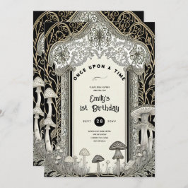 FAIRYCORE FAIRYTALE BABYSHOWER 1. GEBURTSTAG EINLADUNG