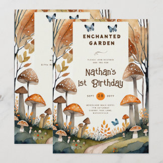 FAIRYCORE NATURE BABYSHOWER 1. GEBURTSTAG EINLADUNG