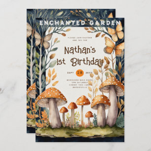 FAIRYCORE NATURE BABYSHOWER 1. GEBURTSTAG EINLADUNG