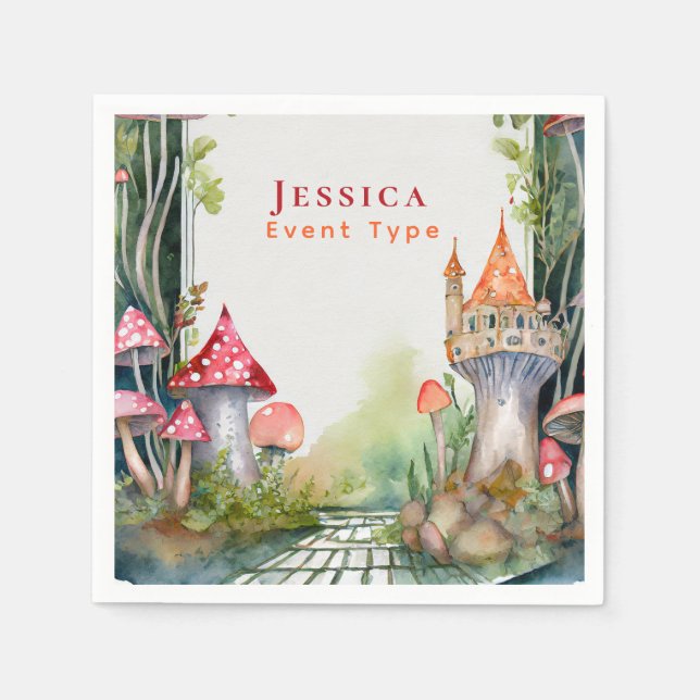 FAIRYCORE Princess Fairytale Castelgrande Serviette (Vorderseite)