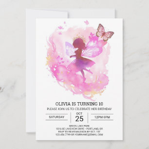 Fairycore Princess Geburtstagsfeier Einladung