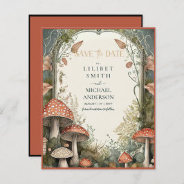 Fairycore Save the Date Goblincore-Pilze