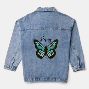 Fairycore, Schmetterling, genannt Jeansjacke