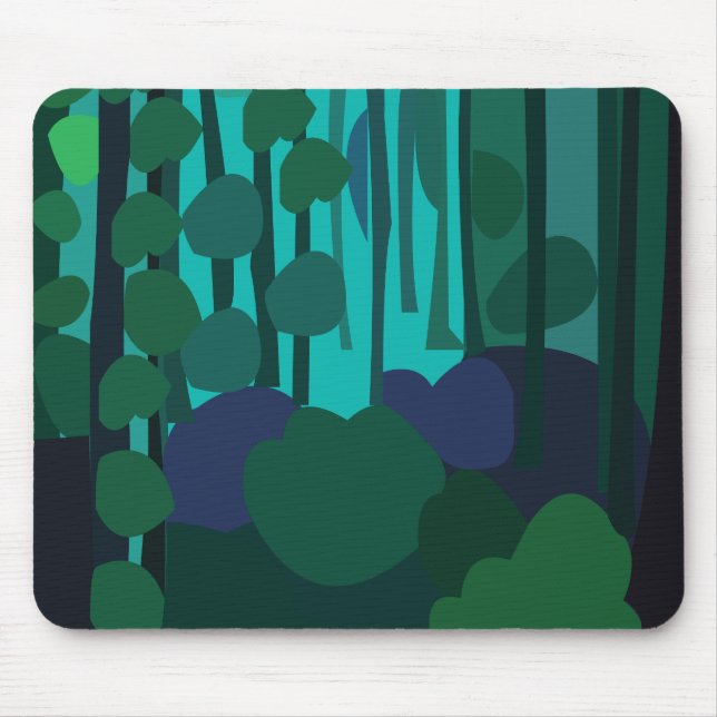 Fairycore-Waldlandschaft Mousepad (Vorne)