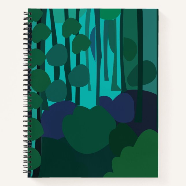 Fairycore-Waldlandschaft Notizbuch (Vorderseite)