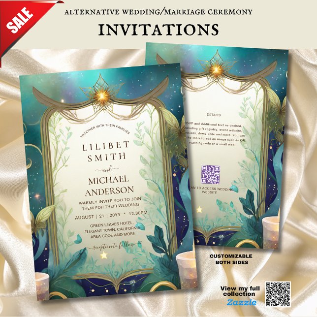 FAIRYCORE WEDING INVITATIONS FAIRYTALE FAIRIES EINLADUNG (Von Creator hochgeladen)