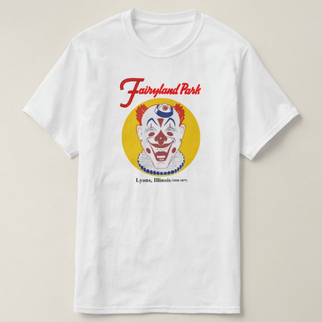 Fairyland Amusement Park, Lyons, Illinois, Chicago T-Shirt (Design vorne)