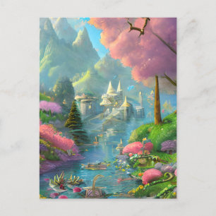 Fairyland Background Graphic Postkarte