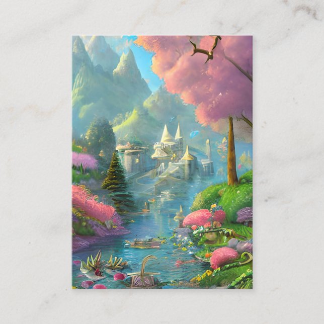 Fairyland Background Graphic Visitenkarte (Vorderseite)