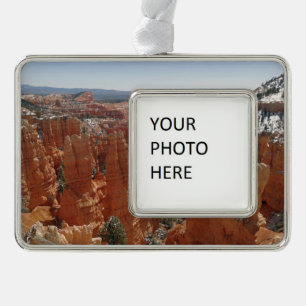 Fairyland Canyon im Nationalpark Bryce Canyon Rahmen-Ornament Silber