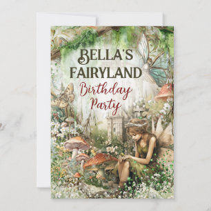 Fairyland Enchanted Realm-Party Einladung
