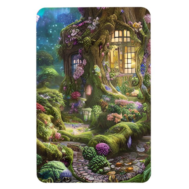 Fairyland Forest Graphic Magnet (Vertikal)