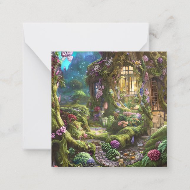 Fairyland Forest Graphic Mitteilungskarte (Vorderseite)
