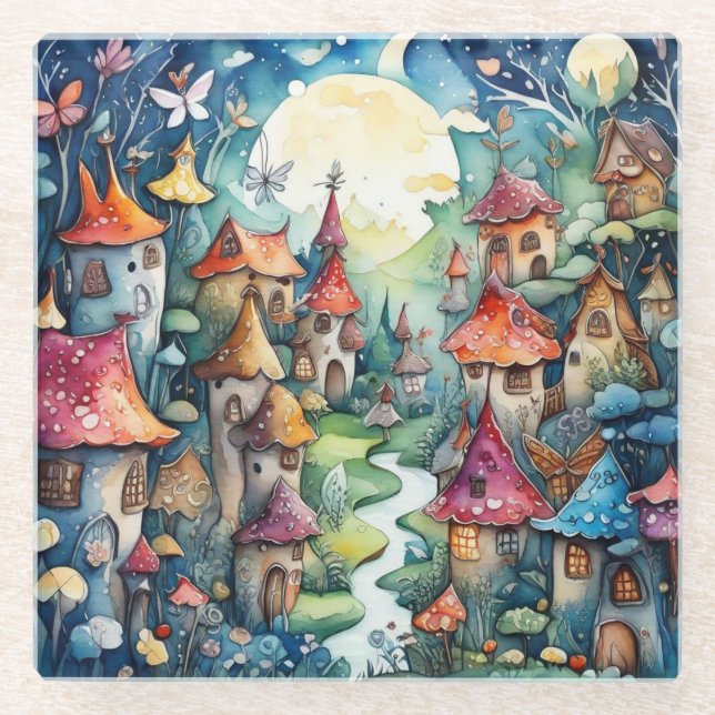 Fairyland Magic Castle Glasuntersetzer (Vorderseite)