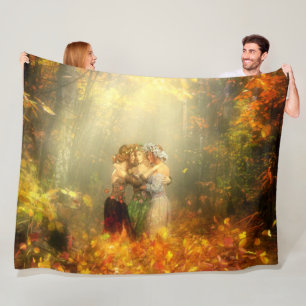 FAIRYS im WALD Fleecedecke